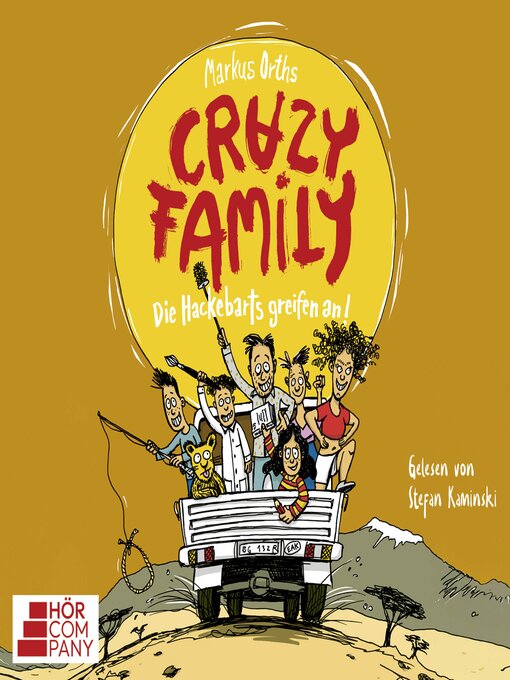 Cover image for Die Hackebarts greifen an--Crazy Family, Teil 3